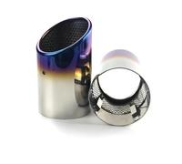 Auto Silenziatore 2 Pezzi/lotto In Acciaio Inox Per Terminali Di Scarico Dritti Per Auto Custodia Accessori Per Q7 4L SQ7 2007-2015 Tubo Scarico Auto(Blu)