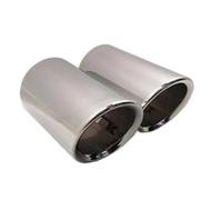 Auto Silenziatore 2 Pezzi Per A1/A3/A4 B8 2009-2016 Per Q5 2009-2012 Terminali Di Scarico(Argento)