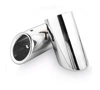 Auto Silenziatore 2 Pezzi Per Q7 Per TDI Per Quattro 2006-2013 Tubo Di Scarico Per Auto Puntale Silenziatore In Acciaio Inossidabile Cromato(95mmSilver)