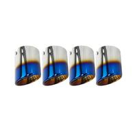 Auto Silenziatore 4 Pezzi Terminale Scarico Acciaio Inossidabile Adatti Per BMW F87 Per M2 F80 Per M3 F82 F83 Per M4 F10 Per M5 F12 F13 Per M6 Motore Slip-on Automobile Tubo Scarico(Blu)