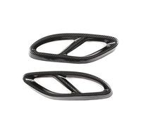 Auto Silenziatore Di Scarico Posteriore Tubo Di Copertura Trim Coda Gola Telaio In Acciaio Inox Per Mercedes Per Benz CLS C257 2018-2021 CLA 2017-2019(fibra di carbonio)