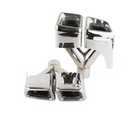 Auto Silenziatori Scarico Per Classe E W212 Per Classe C W204 Terminale Di Scarico Con Ugello A Bocca Quadrata(Y-type silver)