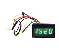Auto Smart LED Display digitale Orologio Voltmetro Luce notturna 3 in 1 Materiale ABS multifunzionale per auto
