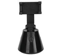 Auto Smart Tracking Bracket,360 Degree Rotation Face Tracking Camera Phone Holder Adapts to All Cell Phone Camera Apps White (Battery Not Included) (Black)