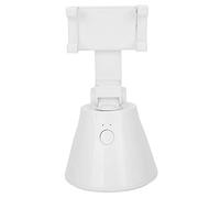 Auto Smart Tracking Bracket,360 Degree Rotation Face Tracking Camera Phone Holder Adapts to All Cell Phone Camera Apps White (Battery Not Included) (White)
