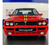 AUTO SOLIDA LANCIA DELTA HF INTEGRALE EDIZIONE FINALE ROSSA 1995 1:18 NUOVA.B