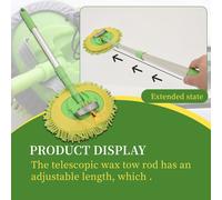 Auto Spazzola Pulizia Applicatore Straccio Staccabile Scopa Regolabile Lungo