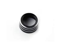 Auto Specchietto Retrovisore Regola Manopola Decorazione Anello Lega Di Alluminio Colorato Per Smart 453 Per Fortwo Per Forfour Interni Interni modanature(Nero)