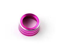 Auto Specchietto Retrovisore Regola Manopola Decorazione Anello Lega Di Alluminio Colorato Per Smart 453 Per Fortwo Per Forfour Interni Interni modanature(Red Rose)