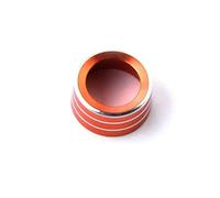 Auto Specchietto Retrovisore Regola Manopola Decorazione Anello Lega Di Alluminio Colorato Per Smart 453 Per Fortwo Per Forfour Interni Interni modanature(Arancia)