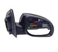 Auto Specchietto Riscaldante Specchietto Retrovisore Elettrico Senza Riscaldamento E Senza Ripiegamento Regolazione Gruppo Specchietto 5 Linee Per Hyundai Per I20 2008-2015(Nero,1PCS right)