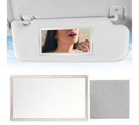 Auto Specchio Cosmetico,Specchietto Auto,Specchietto Retrovisore per Auto Specchio,Specchietto per Visiera Auto,Specchietto per il Trucco per Auto,Specchio Cosmetico Autoadesivo,con Panno per occhiali