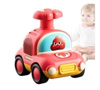 Auto Spingi e Vai, Auto Push Top, Macchinina a spinta dei cartoni animati, giocattolo push and go per bambini, auto giocattolo per bambini dal design cartoon, auto stampa dinosauro con fischietto