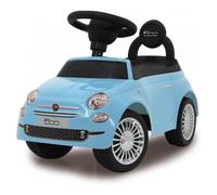 Jamara 460327 - Push-Car Fiat 500 blu - Bagagliaio sotto il sedile, Maniglia per spinta e sostegno, Clacson, Protezione da ribaltamento