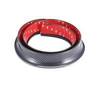 Auto Splash Guard 2/3,5/4,5 Cm*1, M Parafanghi Auto Svasati Archi Estensori Parafango Sopracciglio Ruota Striscia Anticollisione Copertura Labbro Antigraffio(3.5cm Carbon Black)