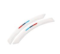Auto Splash Guard 2 Pezzi Anti-graffio Pad Auto Parafanghi Universali Gomma Sopracciglio Protettore Adesivo Bordo Trim Ruote Passaruota(White)