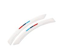 Auto Splash Guard 2 Pezzi Anti Graffio Pad Auto Parafanghi Universali Gomma Sopracciglio Protettore Adesivo Bordo Trim Ruote Passaruota(White)