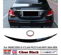 Auto Spoiler di Coda Per MERCEDES BENZ CLASSE E W213 E200 E300 E500 2016-2020 SALOON AMG BLACK LUCE POSTERIORE LIP SPOILER Ricambi Auto