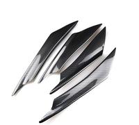 Auto Spoiler Frontali 4 Pezzi Universale Paraurti Anteriore Diffusore Per Labbra Spoiler Splitter Canard Auto Esterno Decorazione Alette In Gomma Morbida(Look in carbonio)