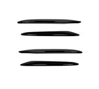 Auto Spoiler Frontali Paraurti Anteriore Lip Splitter Fit Per Mercedes Per Benz Classe E W213 E200 E260 E300 2016-2020 Lampada Della Nebbia Griglia Di Copertura Trim Spo(Black Trim)
