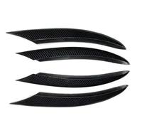 Auto Spoiler Frontali Per Mercedes Per Benz CLASSE C C200 C260 C300 W205 2019-2021 Paraurti Anteriore Lip Splitter Spoiler Trim Copertura Adesivo Labbro Paraurti Anteriore(Carbone nero)