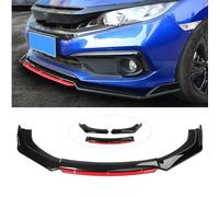 Auto Spoiler Labbro Paraurti Anteriore per Mazda RX-7 RX7 FD3S FC3S FB2 Savanna SA22C 1978-2002,Spoiler Frontali Protezione Anteriore Splitter Diffusore Accessori,Bright Black Red-Normal