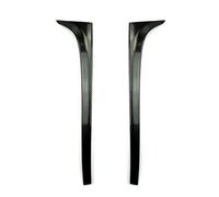 Auto Spoiler Posteriore Per VW Per Golf 7 MK7 2014-2018 ABS Auto Lunotto Posteriore Spoiler Ala Laterale Copertura Trim 2 Pz Nero Brillante/Fibra Carbonio Nero End Wing(Carbon Fiber Bk)
