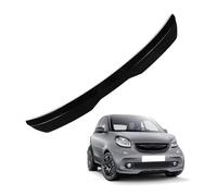 KizmiQ Auto Spoiler Posteriori per Smart fortwo/Brabus fortwo C451 A451 Coupé/Cabrio (C 451) 2007-2015 Nastro Installare Adesivo,ABS Alettone Tetto Posteriore Tuning Ala Styling Accessori,A/Black