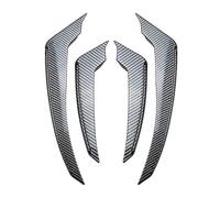 Auto Spoiler Splitter Auto Rivestimento Del Paraurti Anteriore Lip Spoiler Adesivi Fender Canards Nero Per Alfa Per Romeo Per Stelvio 2017+(Carbon Look)