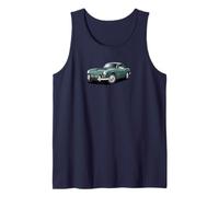 Auto Sportiva Classica Britannica Verde Triumph Spitfire Canotta