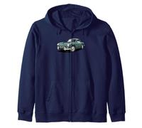 Auto Sportiva Classica Britannica Verde Triumph Spitfire Felpa con Cappuccio