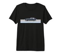 Auto Sportiva Jaguar Classica Britannica E-Type Maglietta Premium