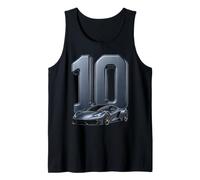 Auto Sportiva Numero 10 Compleanno Veicolo da Corsa Bambini 10 ° Auto Canotta