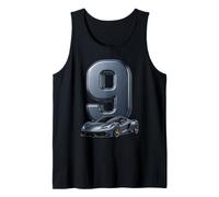 Auto Sportiva Numero 9 Compleanno Veicolo da Corsa Bambini 9th Auto Canotta