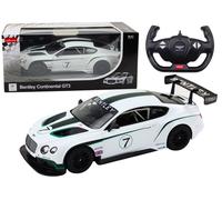 Auto sportivo telecomandato Bentley Continental GT3 bianco