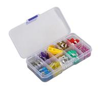 Auto Standard Blade Mini Zinc Legato 2A 3A 5A 7.5A 10A 15A 20A 25A 30A 35A kit con scatola di archiviazione