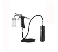 Auto Start Stop Air Brush Spray Cake Decorating Airbrush Compressor con grande capacità 2 0CC. Macchina della pistola della tazza for la colorazione del cibo(Rot)