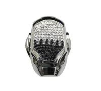 Auto Start Stop Bottone Copertura Cristallo Strass Metallo Auto Motore Start Pulsante di Protezione Universale AntiGraffio Push Start Interruttore di Accensione Pulsante Copertura per Auto Camion SUV
