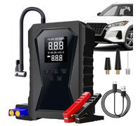 Auto Starter | Batteria di Risoluzione dei problemi 12 V con Compressore d'aria,Booster di avviamento ricaricabile per Garage Officina Campeggio Auto Camion Moto