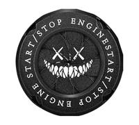 Auto-Startknopf-Abdeckung - Dreh-Druck-Startknopf-Abdeckung, Metall-Drehknopf-Abdeckung - Universelle Startknopfabdeckung Als Geschenk Für Fahrer, Autodekoration Für Die Meisten Autos