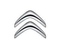 Auto Stemma Logo per Citroen C1 2008-2012, Adesivo Sticker Cofano Anteriore e Posteriore Emblema Badge Auto Styling Carrozzeria Decorazioni Accessorio,Silver-A
