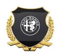 Auto Stemmi Decorazioni Compatibile con Alfa Romeo Giulietta 2010-2016, Auto Emblema 3D Logo Adesivo Stemma Carrozzeria Esterno Decorazione Accesorios,A