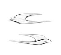 Auto Stemmi per Toyota Proace 2 ab Bj 2016,Tronco Logo 3D Anteriore Posteriore Adesivo Alfabeto Distintivo Sostituire Emblem Sticker Stemmi e Decorazioni per Auto,Silver