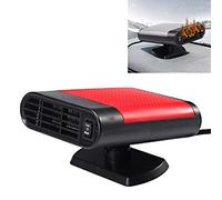 Auto Stufa Portatile USB Fredda Stufetta Calda Fan for tergicristallo della Finestra Disappannatore sbrinatore, Rotante Staffa (12V DC) (Color : Red)