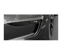 AUTO-STYLE Coperture/telai per fendinebbia compatibili con Tesla Model 3 2017- 'Aero' (Gloss Black ABS)