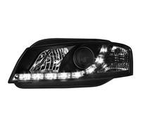 AUTO-STYLE Set Fari incl. DRL compatibile con Audi A3 8P 2003-2008 - Nero