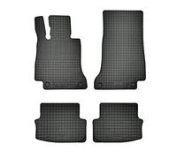 AUTO-STYLE Tappetini in Gomma Compatibile con Mercedes Classe C W205 Coupe/Cabrio 2015- (4 Pezzi + Sistema di Fissaggio)