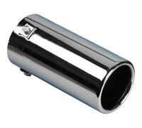 AUTO-STYLE Terminale scarico Acciaio/Cromo - tondo 80mm - lunghezza 170mm - attacco 40-77mm