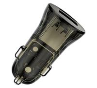 Auto Super Fast Charger, 48W Metal USB-A Socket, USB Car Adapter, PC Aluminum Alloy, Black, Brown, 5V-12V Output, Quick Charging Equipment For Car, Trucks,
