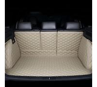 Auto Tappetini Bagagliaio per Porsche Macan 2014-2023, Copertura Totale Pelle Impermeabili Vasca Baule Fodera Protezione Tappetino Tappeto, Car Accessories,Beige
